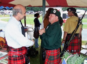 Clans and Castles tent at The Gathering 2009 in Edinburgh