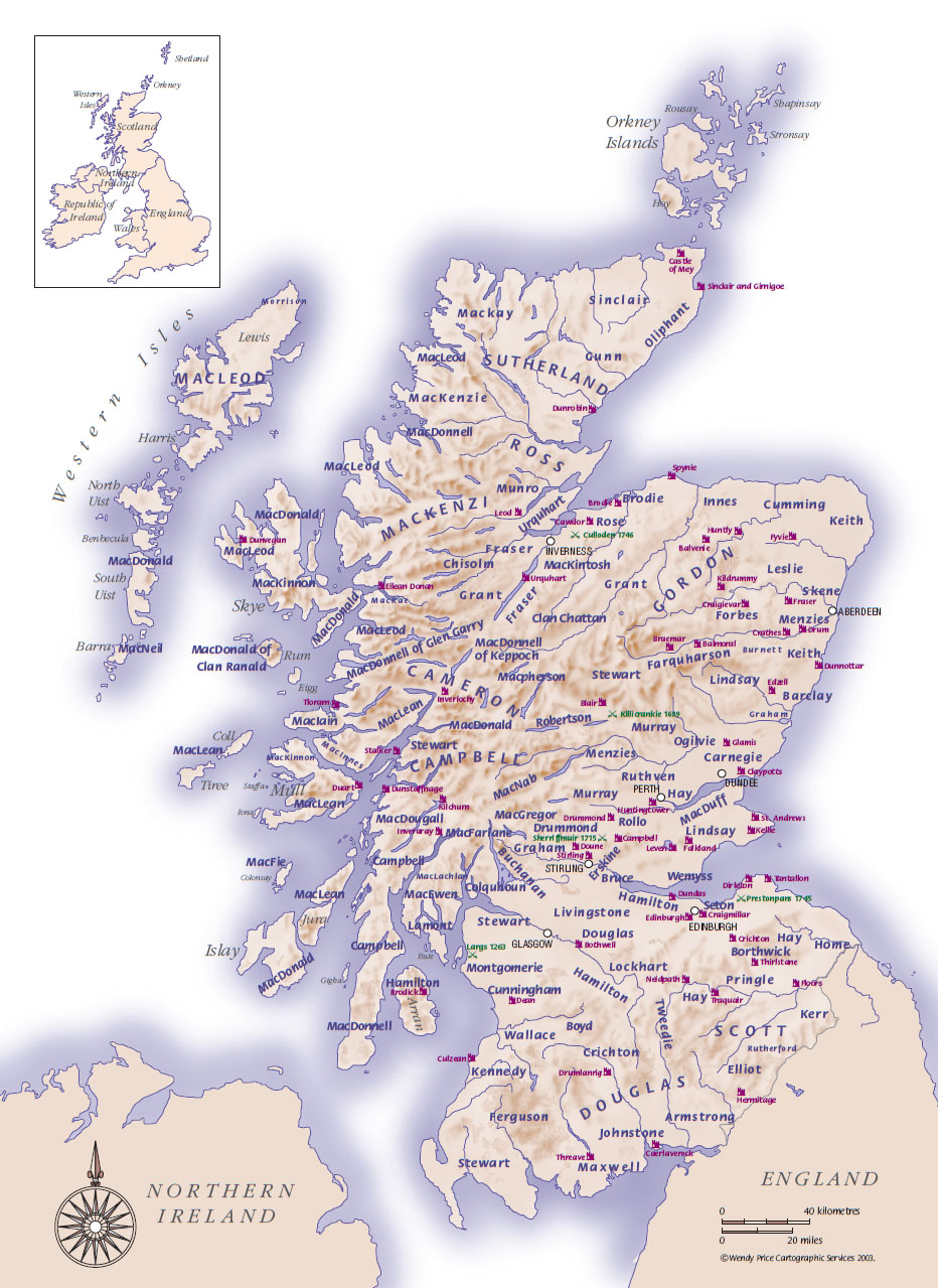Clan Lands Map